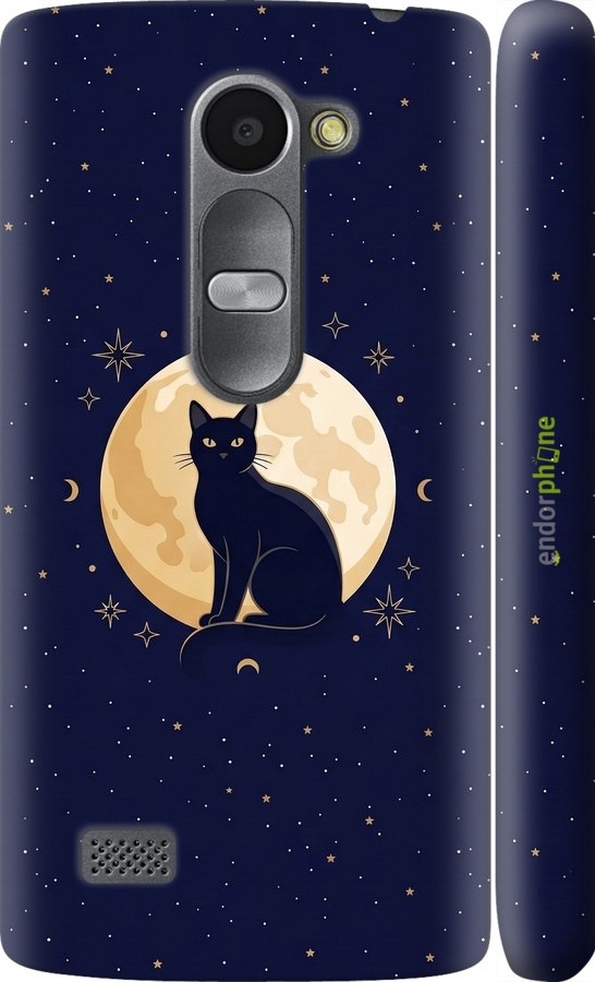 3D пластиковый матовый чехол Cute Cat Celestial/Witchy для LG Leon H324 - 6787m-403 изображение 