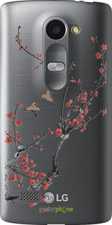 Силіконовий чехол Сакура v2 для LG Leon H324 - 5538u-403 изображение 
