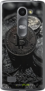 Силиконовый чехол Black Bitcoin для LG Leon H324 - 6090u-403 изображение 