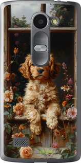 Силиконовый чехол Щенок cocker spaniel для LG Leon H324 - 6136u-403 изображение 