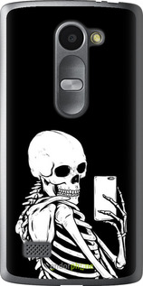 Силіконовий чехол Скелет робить Selfie для LG Leon H324 - 6535u-403 изображение 