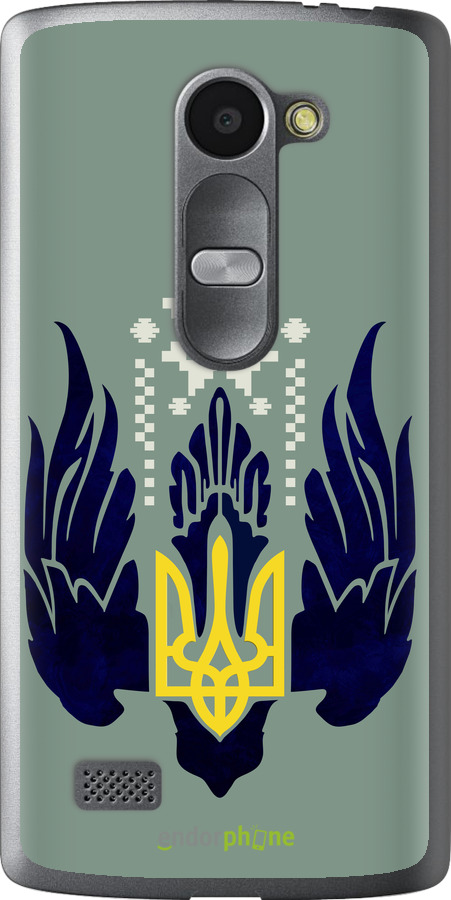Силиконовый чехол Тризуб с крыльями для LG Leon H324 - 5640u-403 изображение 
