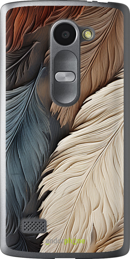 Силиконовый чехол Листья в стиле бохо для LG Leon H324 - 5643u-403 изображение 
