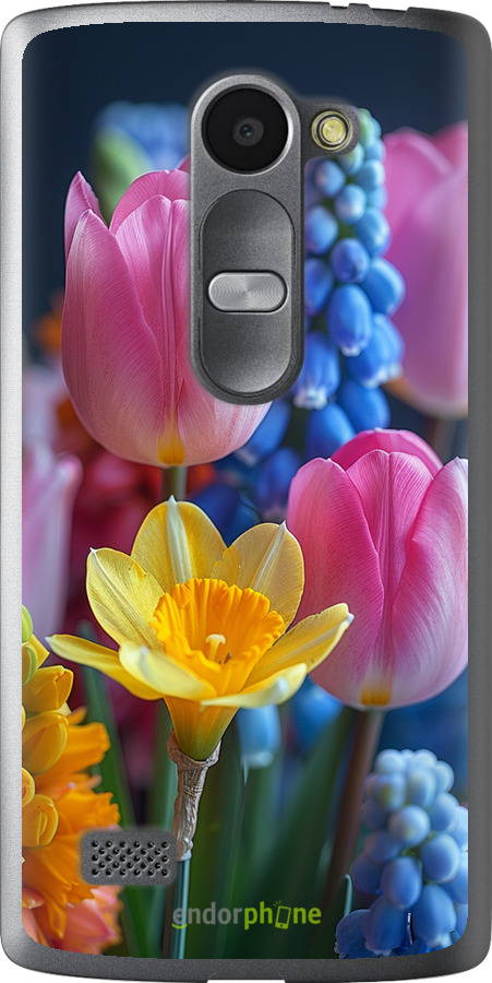 Силіконовий чехол Весняні квіти для LG Leon H324 - 6058u-403 изображение 