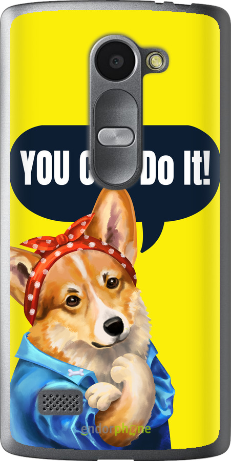 Силиконовый чехол чехол с корги You Can Do It для LG Leon H324 - 6184u-403 изображение 