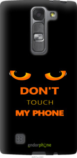 Силиконовый чехол Don't touch the phone для LG Magna H502F - 4261u-243 изображение 