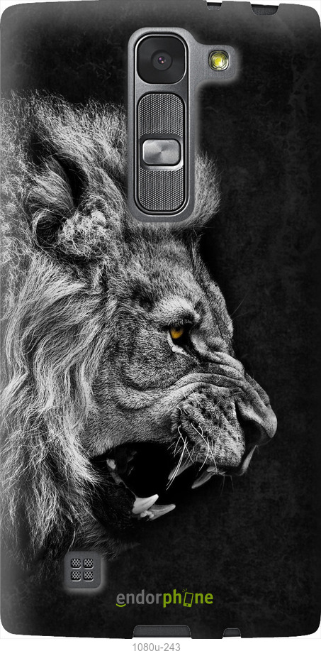 Силиконовый чехол Лев для LG Magna H502F - 1080u-243 изображение 