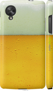 3D пластиковий глянцевий чехол Пиво для LG Nexus 5 - 1145c-57 изображение 