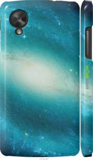 3D пластиковий глянцевий чехол Блакитна галактика для LG Nexus 5 - 177c-57 изображение 