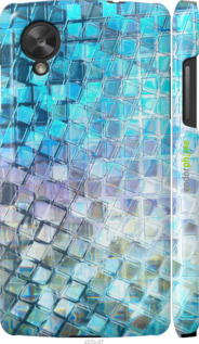 3D пластиковый глянцевый чехол Переливающаяся чешуя для LG Nexus 5 - 227c-57 изображение 