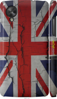 3D пластиковый глянцевый чехол Флаг Великобритании 2 для LG Nexus 5 - 387c-57 изображение 