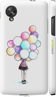 3D пластиковий глянцевий чехол Кульки для LG Nexus 5 - 4387c-57 изображение 