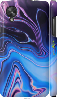 3D пластиковый глянцевый чехол Узор воды для LG Nexus 5 - 4491c-57 изображение 