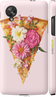 3D пластиковый матовый чехол pizza для LG Nexus 5 - 4492m-57 изображение 