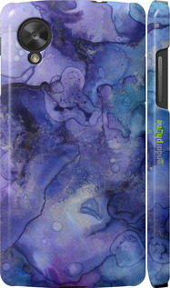 3D пластиковый глянцевый чехол Мрамор 7 для LG Nexus 5 - 4802c-57 изображение 