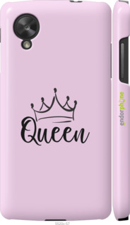 3D пластиковый глянцевый чехол Queen & King для неё для LG Nexus 5 - 5520c-57 изображение 