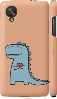 3D пластиковый глянцевый чехол Дракон для него для LG Nexus 5 - 5525c-57 изображение 