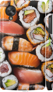 3D пластиковый глянцевый чехол Суши v3 для LG Nexus 5 - 5540c-57 изображение 