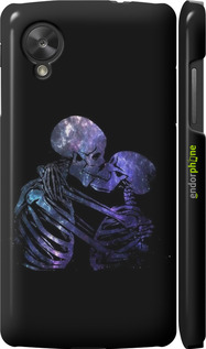 3D пластиковый глянцевый чехол С изображением скелета для LG Nexus 5 - 6537c-57 изображение 