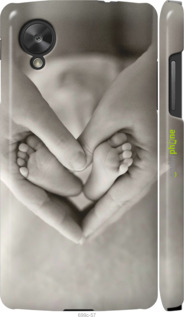 3D пластиковий глянцевий чехол Любов для LG Nexus 5 - 699c-57 изображение 