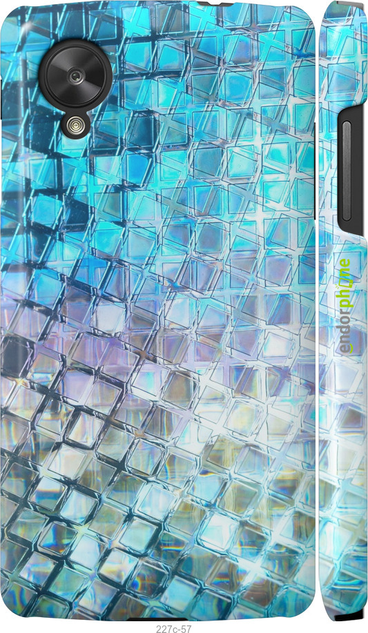 3D пластиковый глянцевый чехол Переливающаяся чешуя для LG Nexus 5 - 227c-57 изображение 