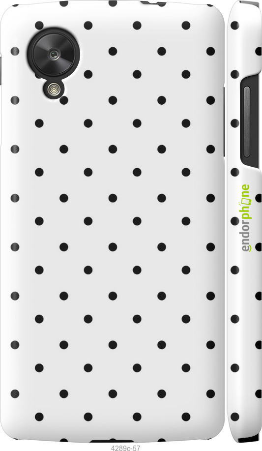 3D пластиковый глянцевый чехол Горох для LG Nexus 5 - 4289c-57 изображение 