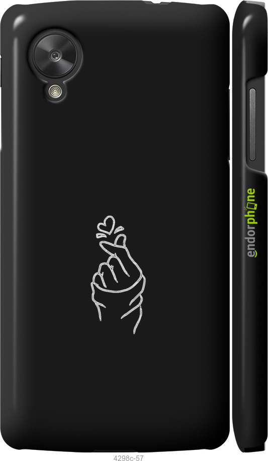 3D пластиковий матовий чехол Love You для LG Nexus 5 - 4298m-57 изображение 