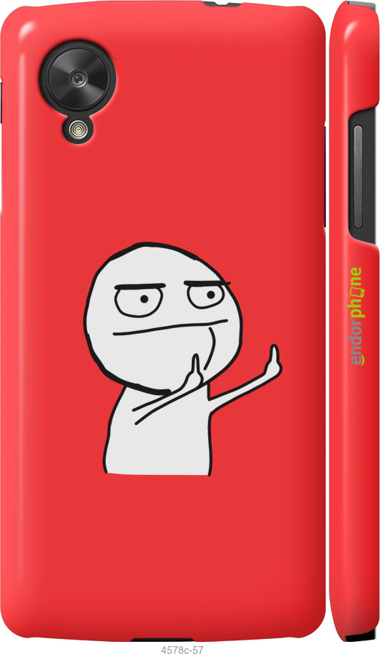 3D пластиковий глянцевий чехол Мем для LG Nexus 5 - 4578c-57 изображение 