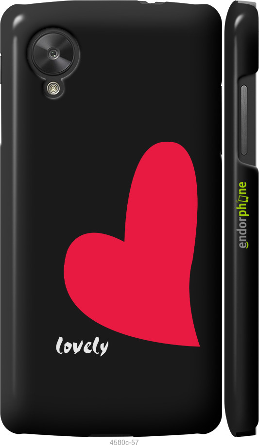 3D пластиковий матовий чехол Lovely для LG Nexus 5 - 4580m-57 изображение 