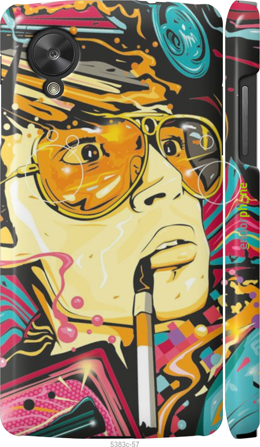 3D пластиковый матовый чехол № 5383 для LG Nexus 5 - 5383m-57 изображение 