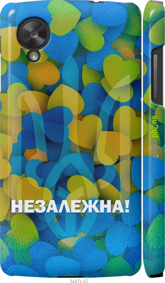 3D пластиковый глянцевый чехол Незалежна для LG Nexus 5 - 5447c-57 изображение 