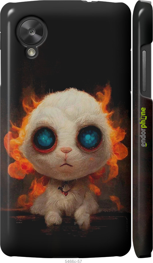 3D пластиковый глянцевый чехол Бавовнятко для LG Nexus 5 - 5466c-57 изображение 