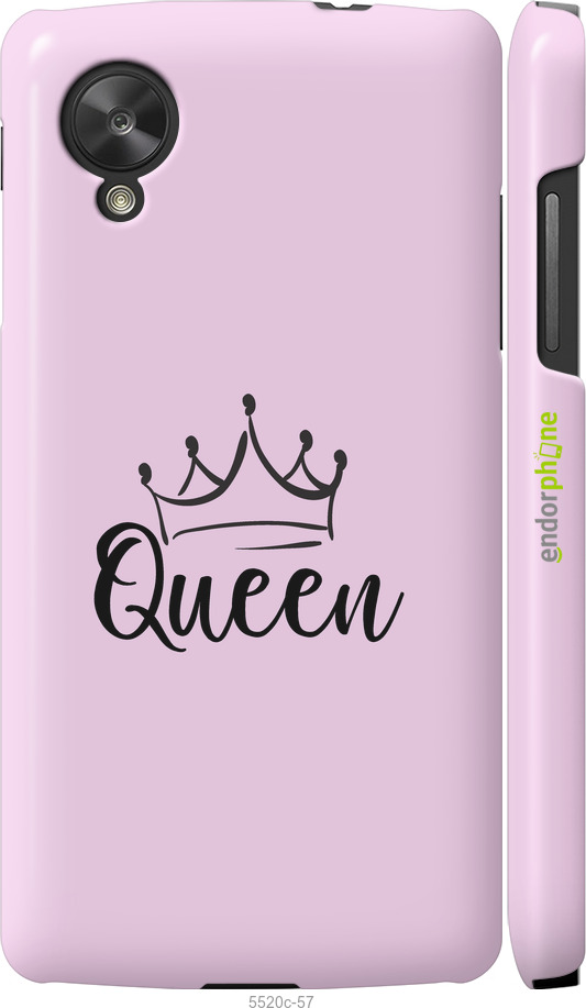 3D пластиковый глянцевый чехол Queen & King для неё для LG Nexus 5 - 5520c-57 изображение 