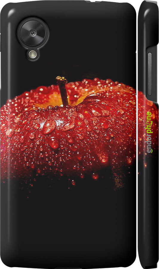 3D пластиковий глянцевий чехол Яблуко для LG Nexus 5 - 6022c-57 изображение 