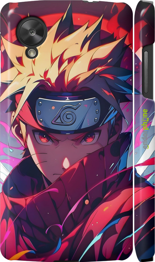 3D пластиковий глянцевий чехол Наруто для LG Nexus 5 - 6274c-57 изображение 