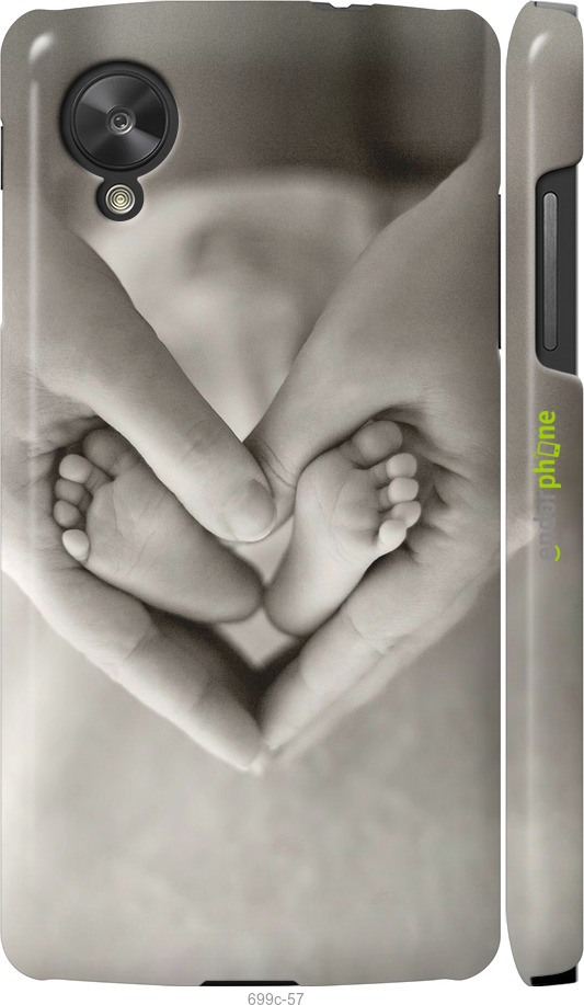 3D пластиковий глянцевий чехол Любов для LG Nexus 5 - 699c-57 изображение 