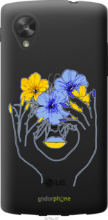 Силиконовый чехол Девушка v4 для LG Nexus 5 - 5276u-57 изображение 