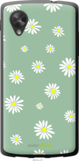 Силиконовый чехол Ромашки v4 для LG Nexus 5 - 5603u-57 изображение 