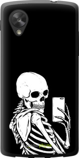 Силіконовий чехол Скелет робить Selfie для LG Nexus 5 - 6535u-57 изображение 