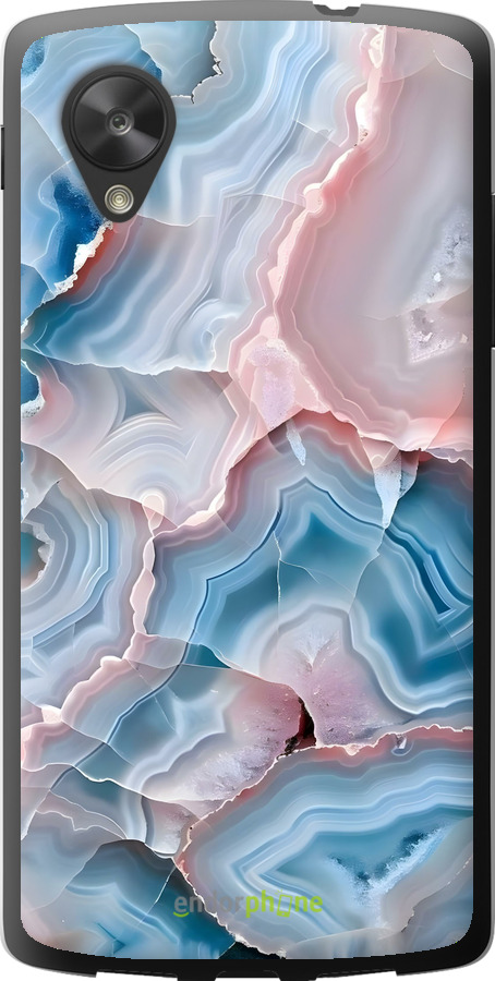 Силиконовый чехол Мрамор для LG Nexus 5 - 6306u-57 изображение 