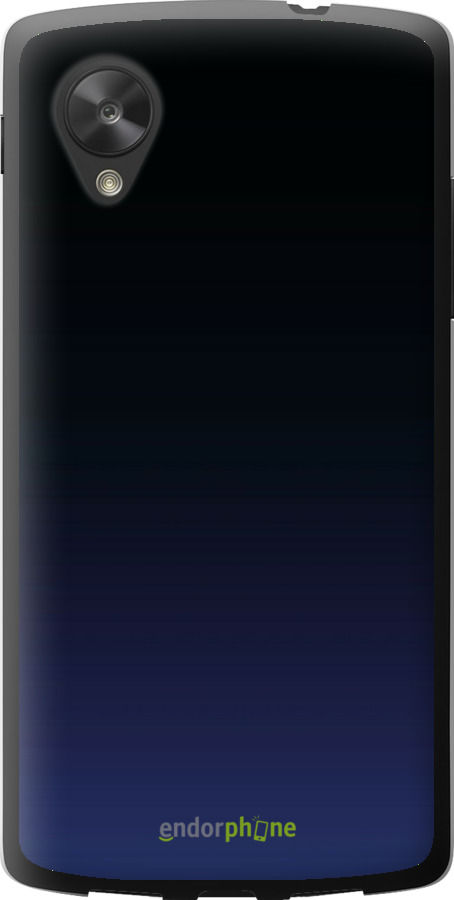 Силіконовий чехол Градієнт у темно-синьому стилі для LG Nexus 5 - 6542u-57 изображение 