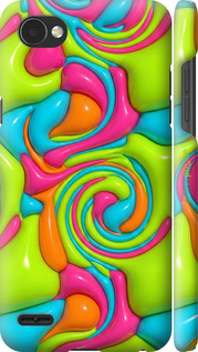 3D пластиковый матовый чехол 'Y2K Jelly Dream' для LG Q6 изображение 3