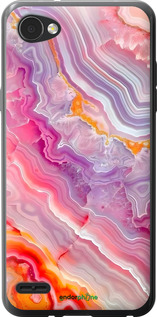 Силиконовый чехол Мрамор 2 для LG Q6 - 6307u-1094 изображение 