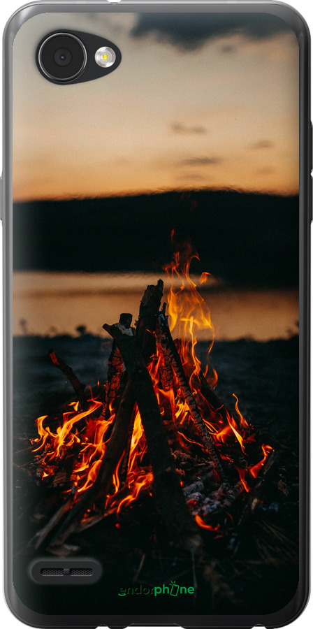 Силіконовий чехол Вогонь для LG Q6 - 6021u-1094 изображение 
