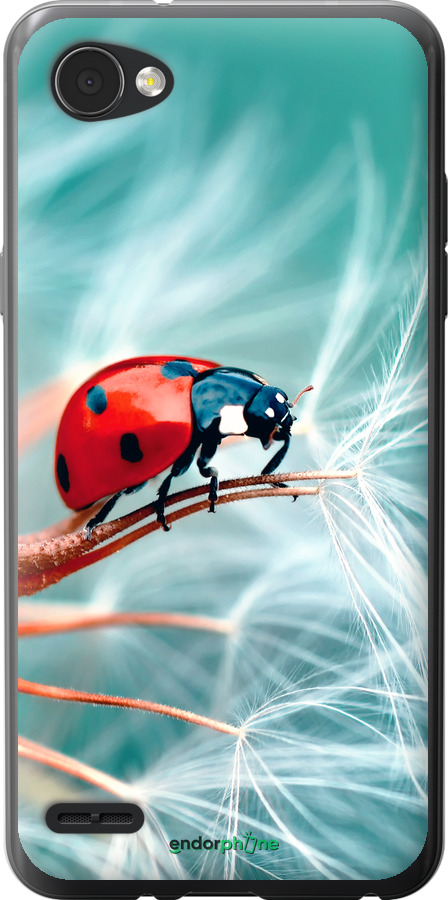 Силиконовый чехол Божья коровка для LG Q6 - 6049u-1094 изображение 