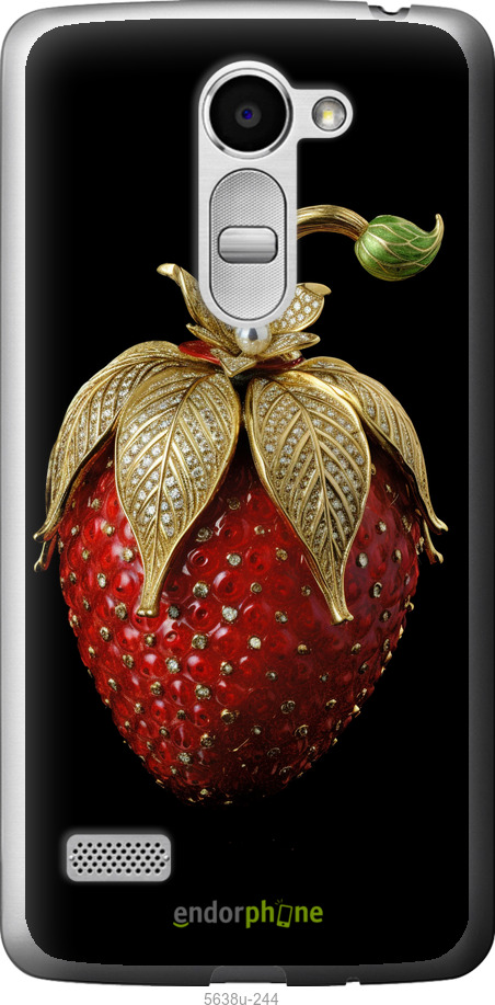 Силіконовий чехол Полуниця v3 для LG Ray / X190 - 5638u-244 изображение 