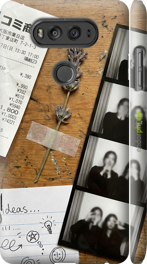 3D пластиковый матовый чехол Aesthetic Scrapbook Collage для LG V20 - 6773m-787 изображение 