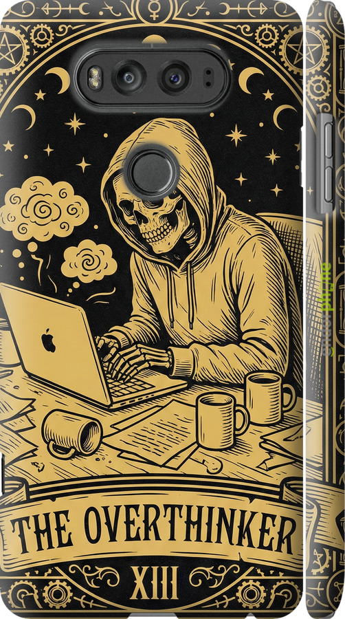 3D пластиковый матовый чехол The Overthinker для LG V20 - 6774m-787 изображение 