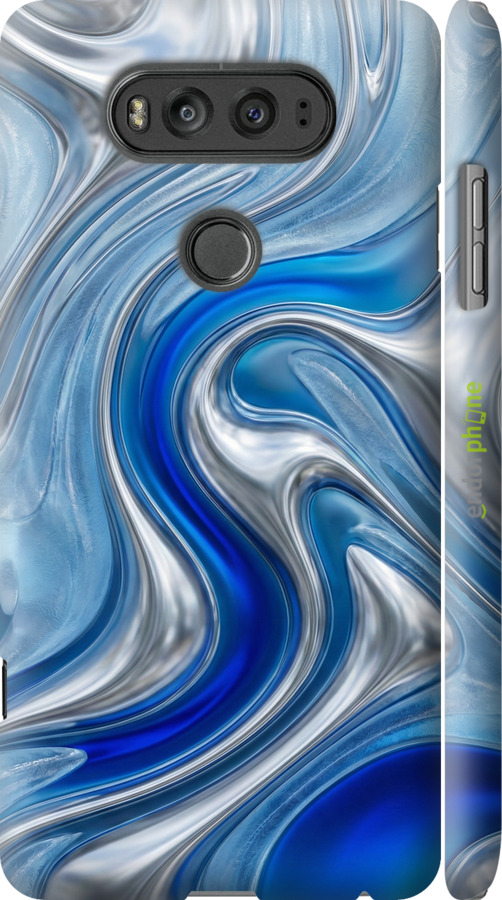 3D пластиковый матовый чехол Liquid Chrome для LG V20 - 6781m-787 изображение 