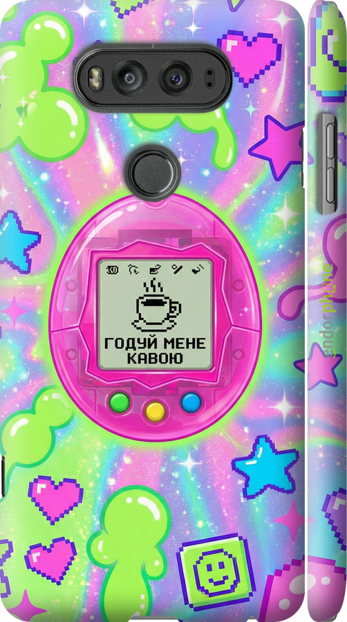3D пластиковый матовый чехол Y2K Aesthetic Retro Pet: Годуй мене кавою для LG V20 - 6784m-787 изображение 
